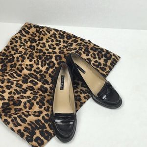 Bandolino black patent leather heels